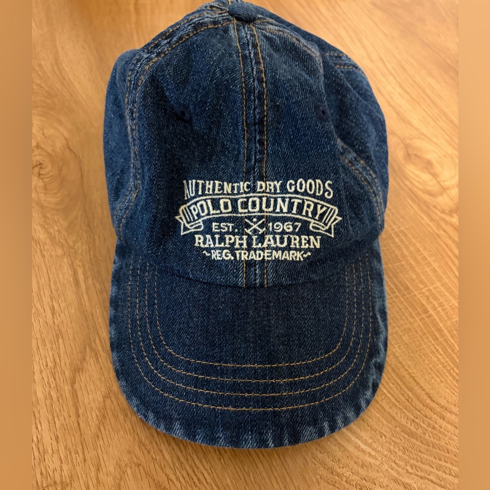 Ralph Lauren Polo Country Blue Denim Hat